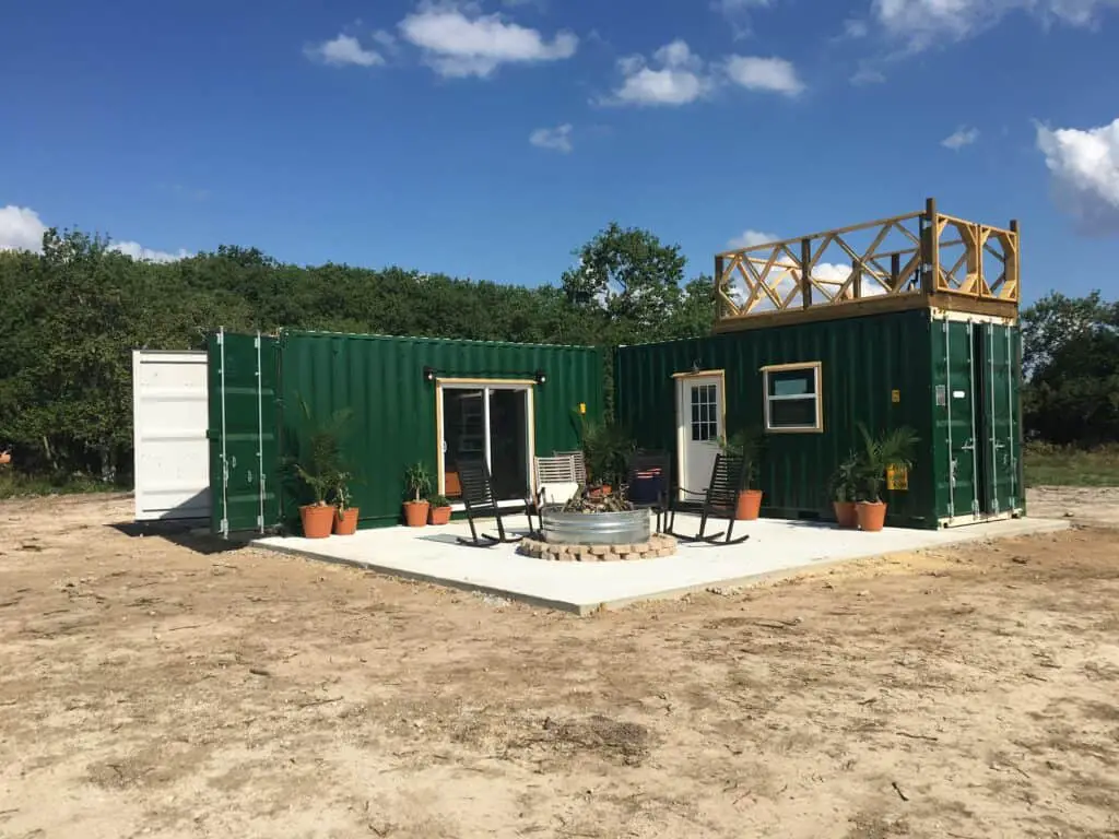 A shipping container workshop and living space by Backcountry Containers