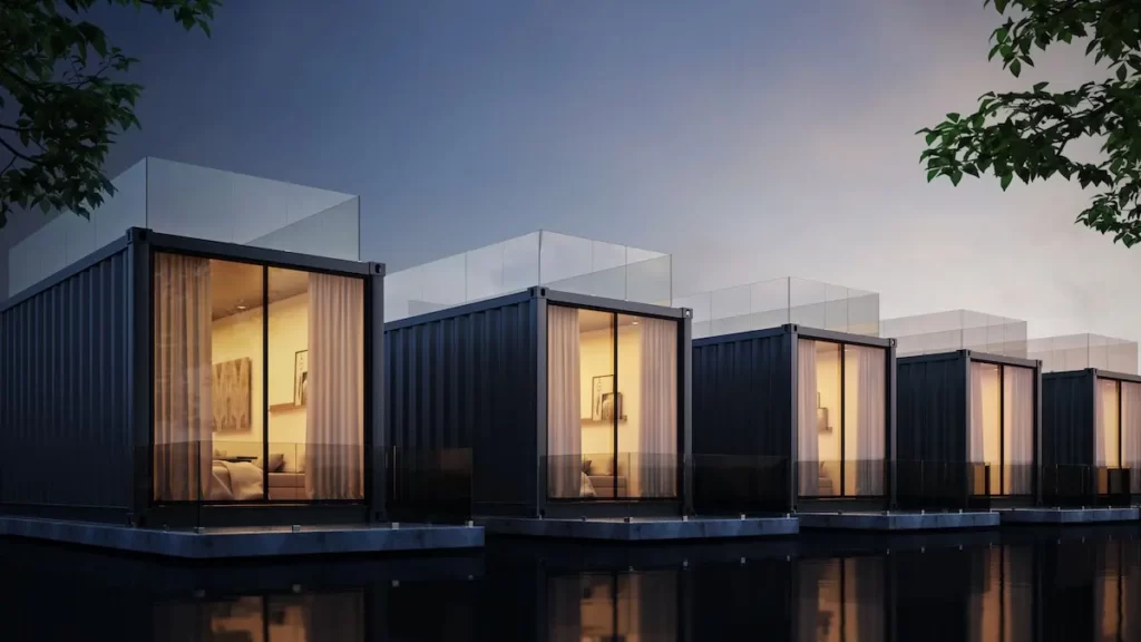 A side by side container home