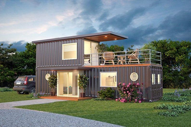 Stylish shipping container home