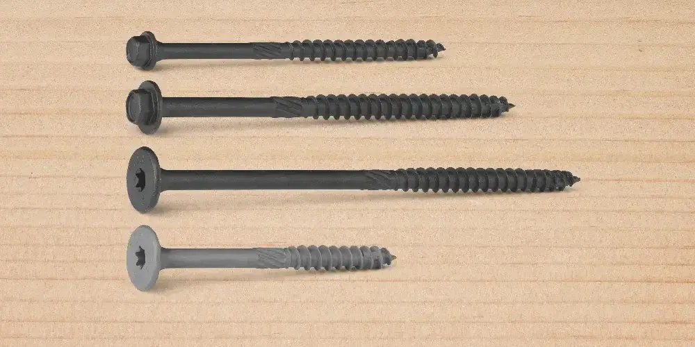 Different types of structural screws