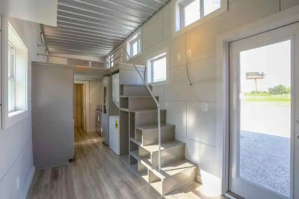 Custom Container Living 40 ft container home inside view