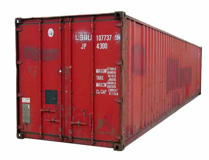 Standard shipping container for sale in Texas