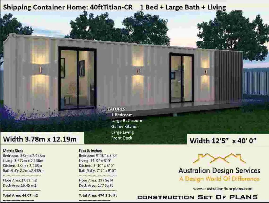 Titian Container Home One bedroom home