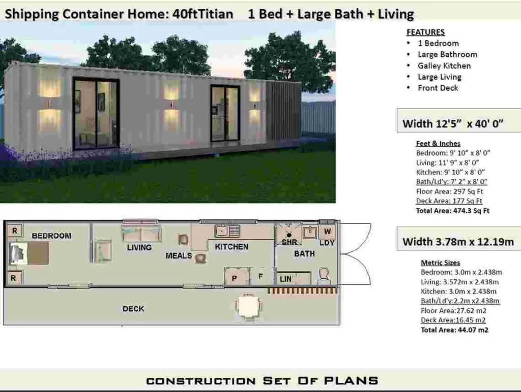 Titian Container Home One bedroom home