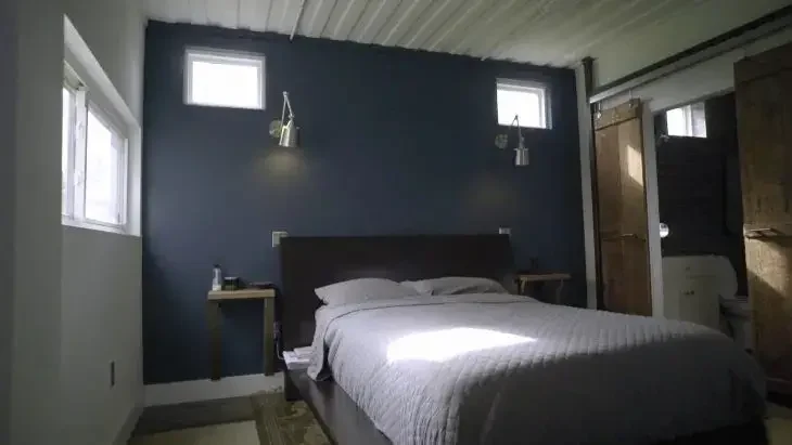 Bedroom of KAN House New Orleans, Louisiana, container home project