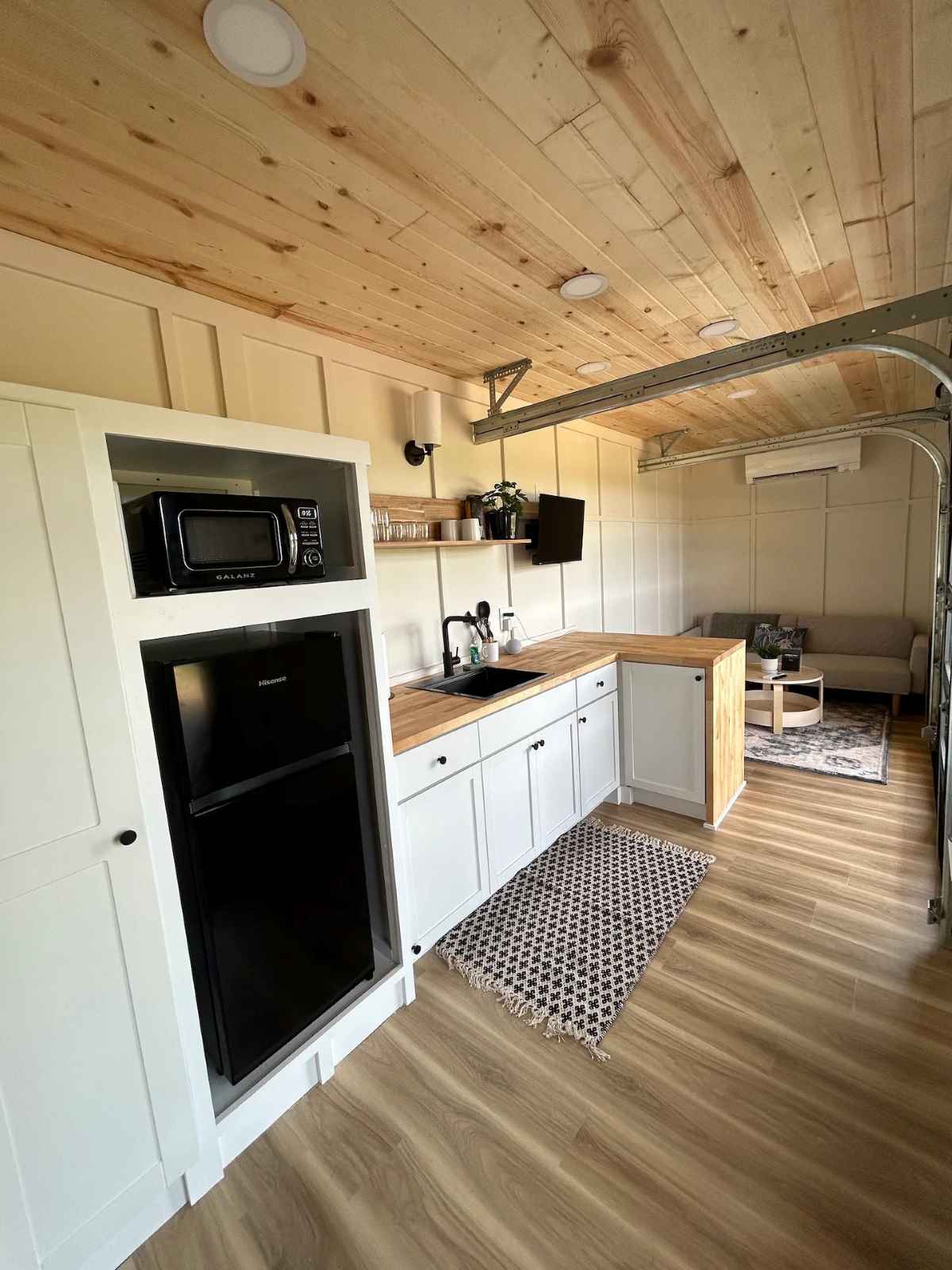 Kitchen of 40 feet shipping container home in Sugarcreek, Ohio, United States