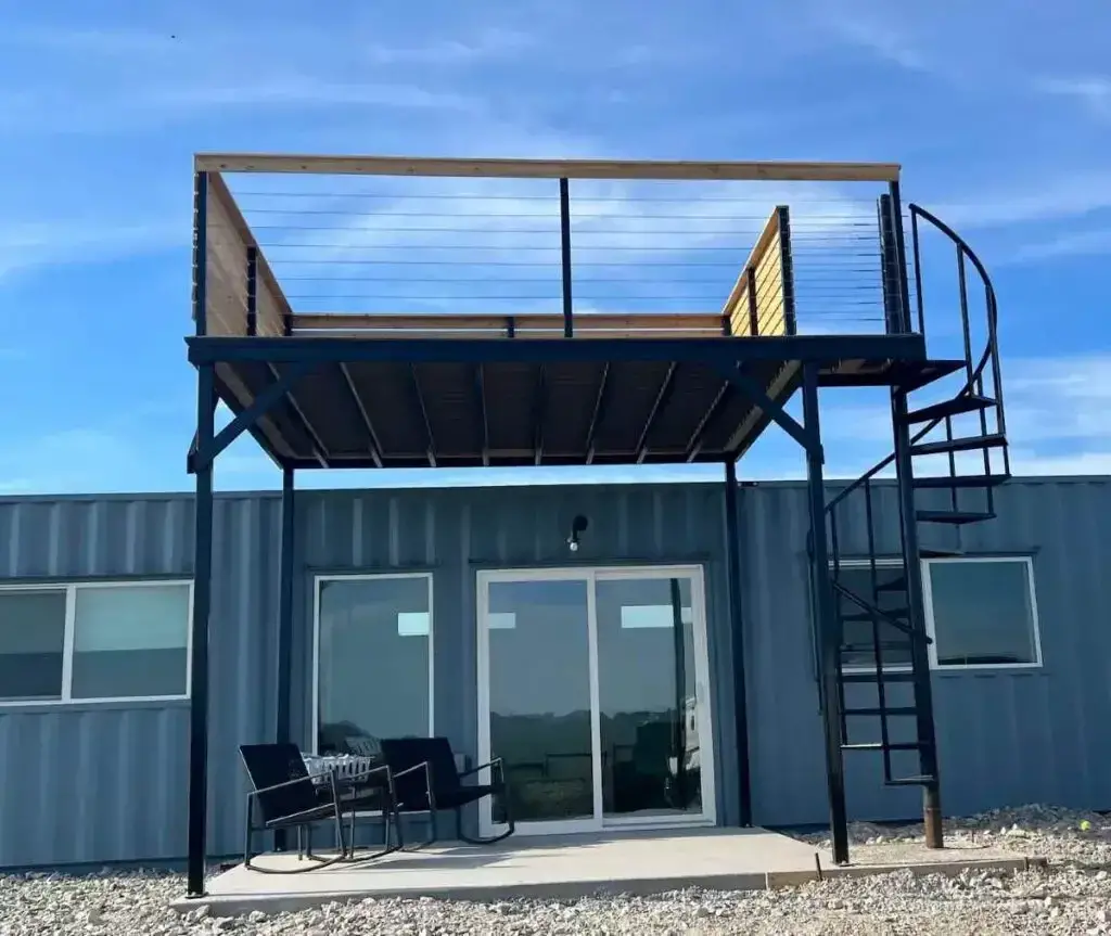 Shipping container home in Berryville, Arkansas, United States