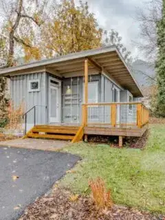 Shipping container home in Cascade Locks, Oregon, United States