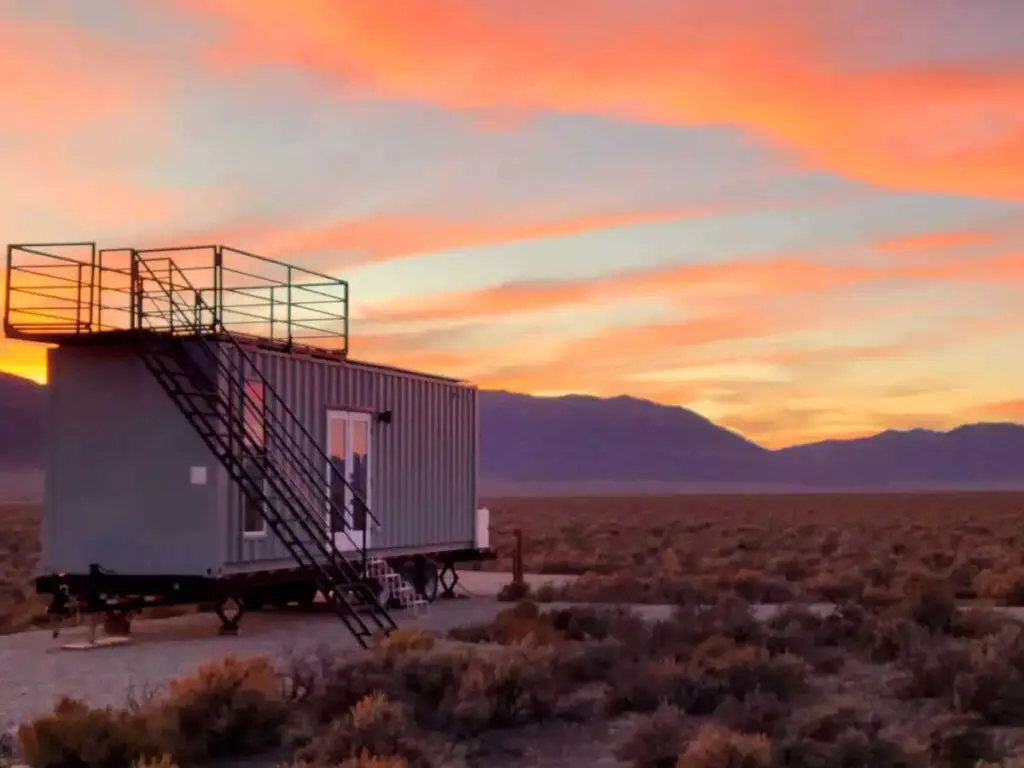 Shipping container home in Ely, Nevada, United States