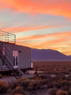 Shipping container home in Ely, Nevada, United States