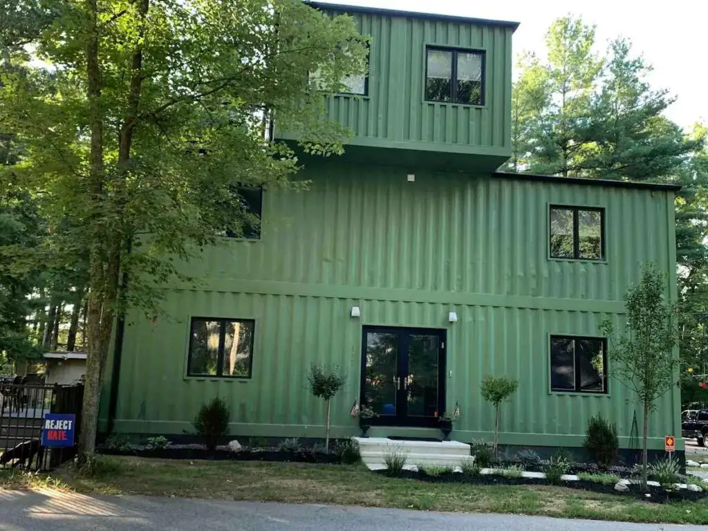 Shipping container home in Killingly, Connecticut, United States