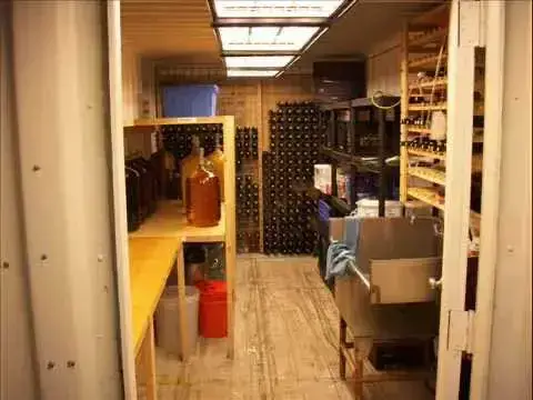 inside view of container basement
