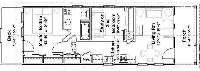 two 40 foot shipping containers home floor plan