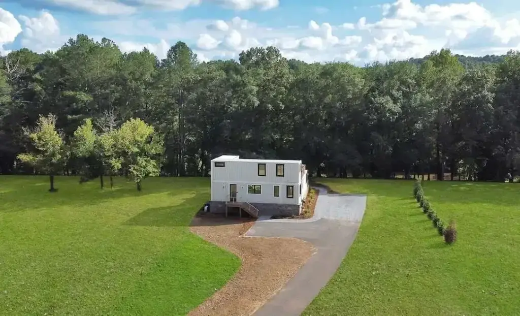 Shipping container home in Ball Ground, Georgia, United States