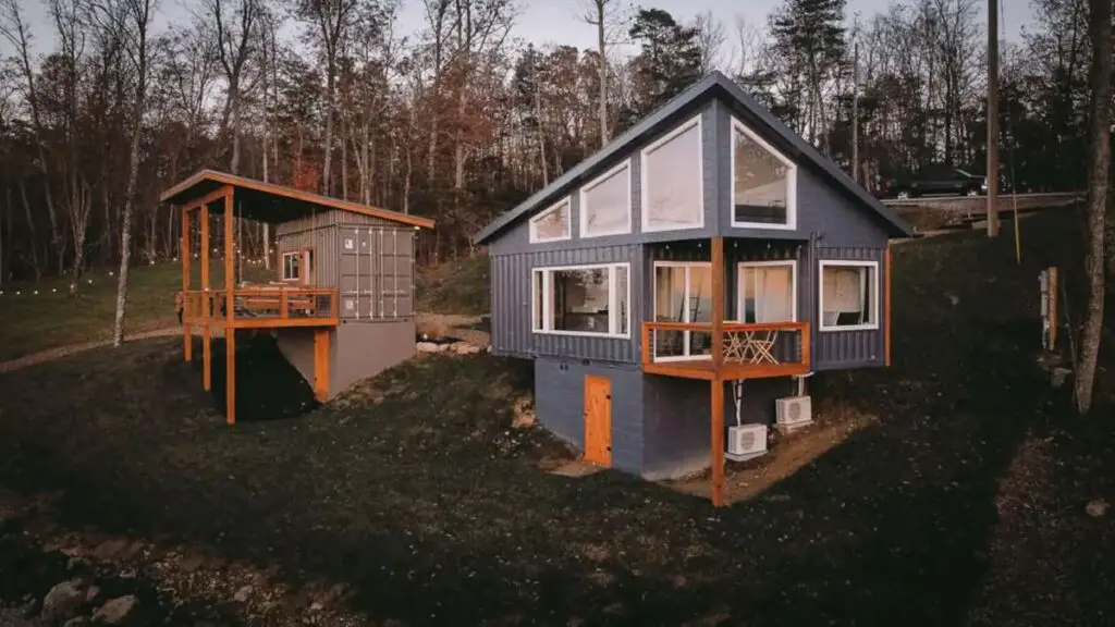 Shipping container home in Rising Fawn, Georgia, United States