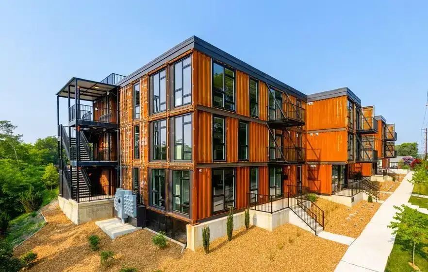 83 Freight Shipping Container Apartments in Nashville, Tennessee