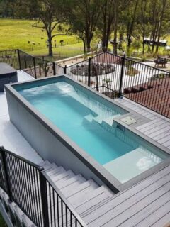Beautiful shipping container pool
