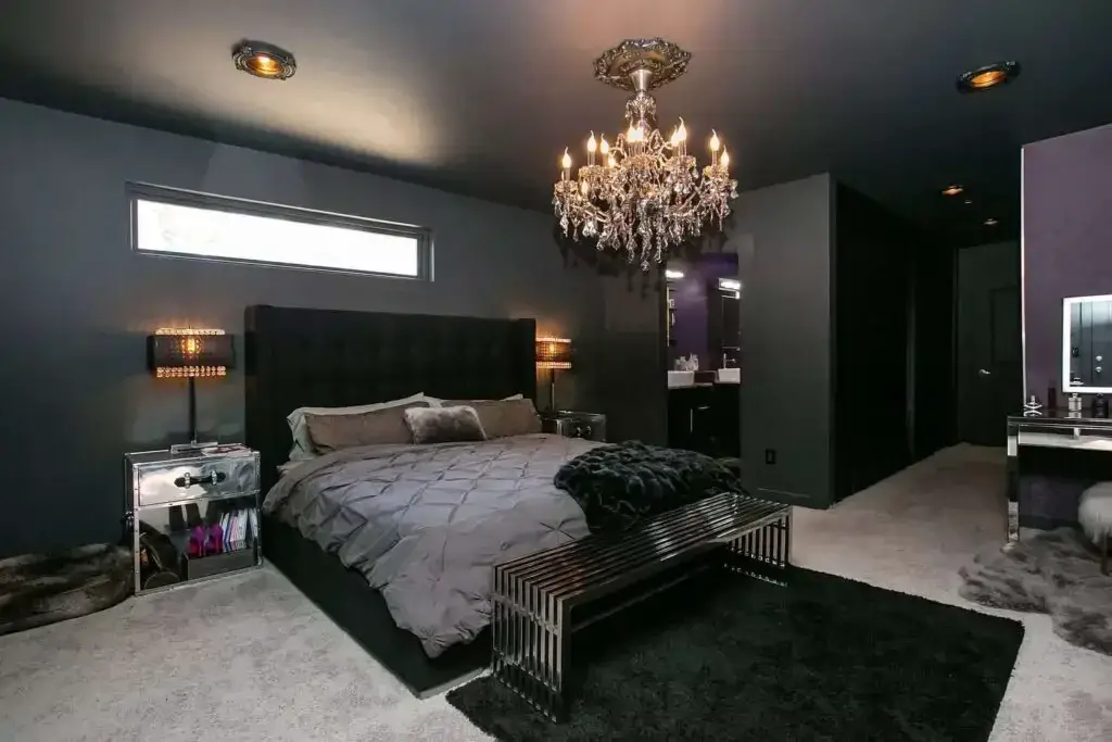 Bedroom of Luxury Shipping Container House, Royal Oak, Michigan