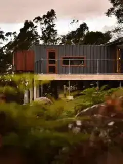 Container home in Lilydale, Tasmania, Australia