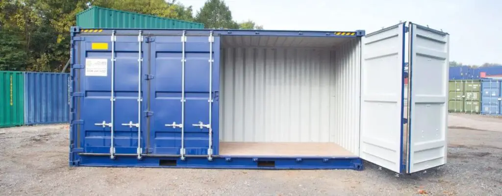 Open side shipping container