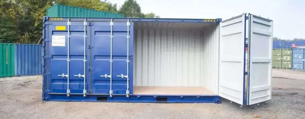Open side shipping container
