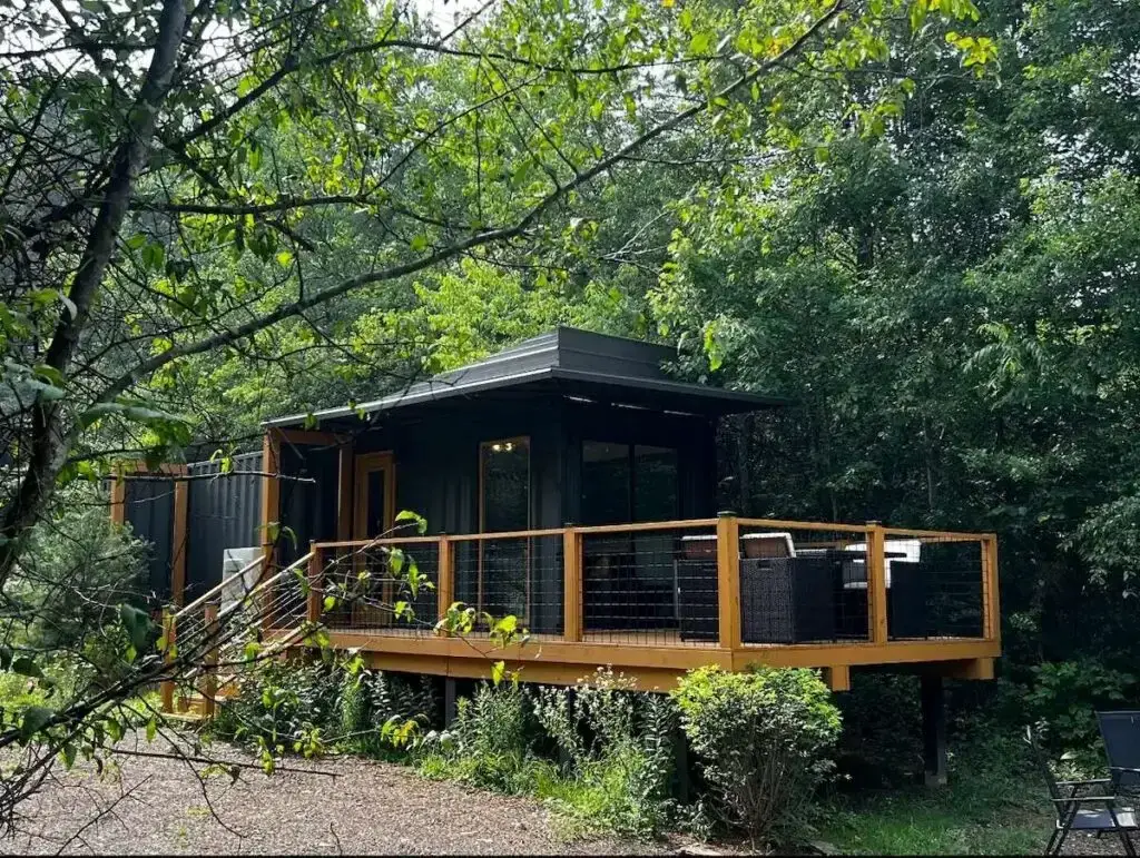 Shipping container home in Acme, Pennsylvania, United States