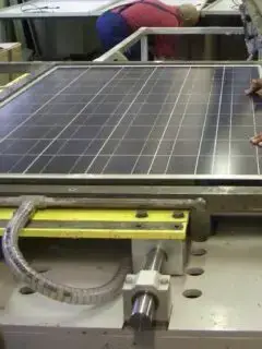 Solar manufacturing PV module lamination