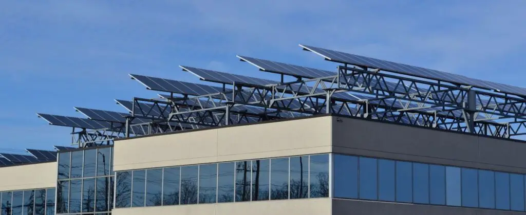 solar panels on commercial buildings