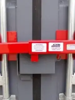 Heavy duty shipping container padlock by Kwik Space
