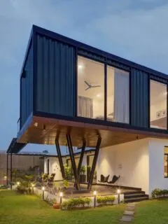 Shipping container home in Jaipur, India