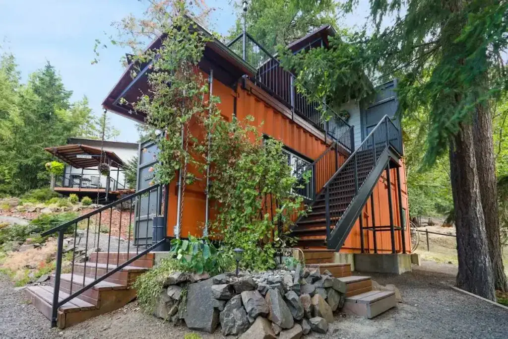 Shipping container home in Kalama, Washington, United States