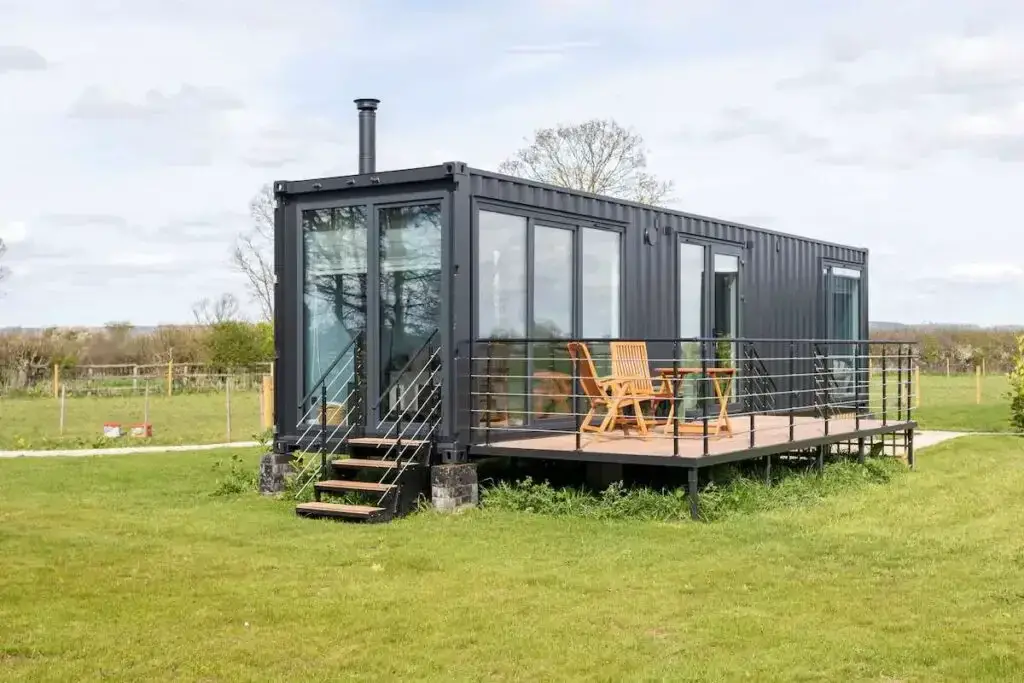 Shipping container home in North Yorkshire, UK
