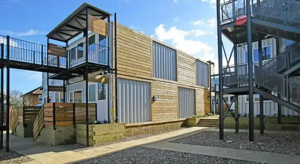 Shipping container homes in Cornwall for the homeless