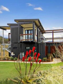 Luxury shipping container home in Bindera, Australia