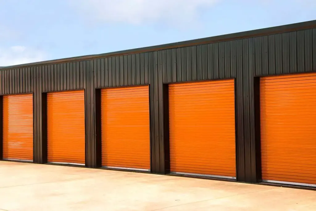 Shipping container garage for motorcycle