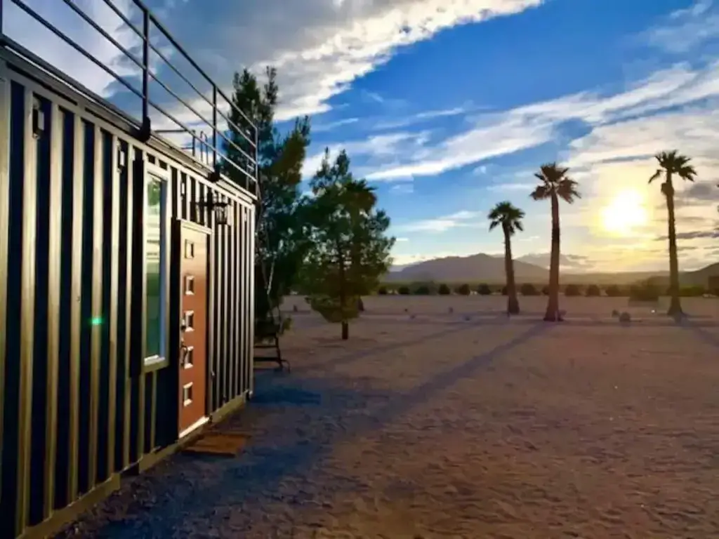 Shipping container home in Joshua Tree, California