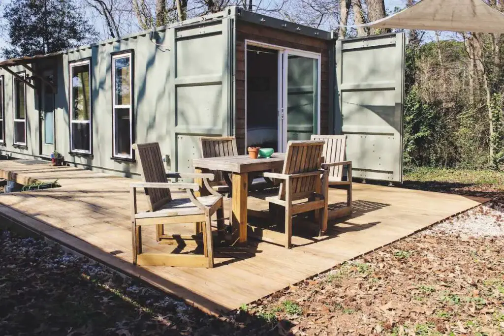 Shipping container home in Raleigh, North Carolina, United States
